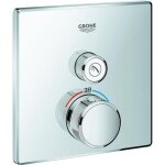 Grohe - grohtherm smartcontrol - mitigeur thermostatique encastr de douche pour 1 sortie, chrome 29123000 ...