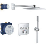 Grohe - grohtherm smartcontrol set de douche tout en 1 avec douche de t�te 31cm + douchette 1 jet, chrome ...