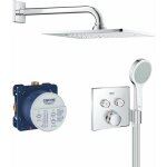 Grohe - grohtherm smartcontrol - set de douche perfect avec thermostat encastr�, 25 cm, chrome 34742000 ...