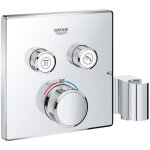 Grohe - grohtherm smartcontrol - mitigeur thermostatique encastr de baignoire  2 sorties avec support ...