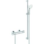 Grohe - kit de douche avec thermostat grohtherm 800 avec barre de douche de 900 mm, pomme de douche  ...