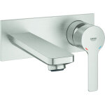 Grohe - lineare - mitigeur de lavabo m encastr�, installation 2 trous, supersteel 19409dc1