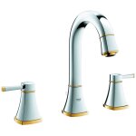 Grohe m�langeur lavabo 3 trous grandera, taille l dn 15, coloris: chrome / or - 20389ig0