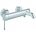 Grohe - mitigeur bain / douche essence montage mural � chrome � s�curit� intrins�que