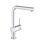 Mitigeur vier minta 32168000 - douchette extractible - bec l - bec tube pivotant 360 - clapet anti ...