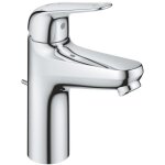 Grohe - mitigeur monocommande lavabo swift - 24328001 - chrom� - taille m - ouverture eau froide - economie ...