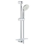 Grohe nouvelle barre de douche chrome'e storm avec tringle de douche et e'tage're de rangement