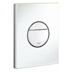 Grohe ? plaque de commande wc double touche ? finition mat blanc alpin ? compatible m�canisme pneumatique ...