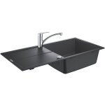 Grohe - via pack evier + mitigeur cuisine, noir granite (31884ap0)