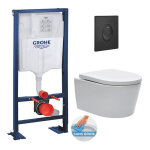 Grohe pack wc bti - autoportant rapid sl + wc sans bride sat, fixations invisibles + abattant softclose ...