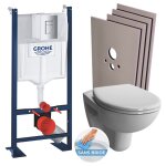 Grohe - pack wc b�ti autoportant rapid sl + wc vitra normus sans bride + abattant softclose + set habillage ...
