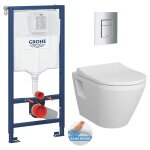 Grohe - pack wc b�ti rapid sl + wc sans bride integra + abattant softclose + plaque chrome