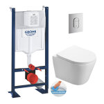 Pack wc bti - support autoportant rapid sl + wc sans bride infinitio, fixations invisibles + plaque ...