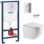 Grohe pack wc rapid sl + wc sans bride swiss aqua technologies + plaque de commande skate cosmopolitan ...