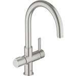 Grohe - red - mitigeur d'�vier � levier duo, supersteel 30033dc0