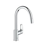 Robinet de cuisine - chromé - bec haut en c - mousseur extractible - rotation 360° - limiteur de débit ... Robinet de cuisine - chromé - bec haut en c - mousseur extractible - rotation 360° - limiteur de débit ...