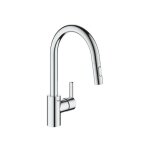 Robinet de cuisine vier feel, douchette extractible, rotation 360, bec en u, inverseur 2 jets, mitigeur ...