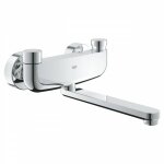 Robinet temporis interrompable de lavabo grohe eurosmart cosmopolitan s avec mitigeur, bec orientable ...