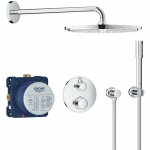 Grohtherm - set de douche rainshower cosmopolitan 310 avec robinet de douche thermostatique encastr, ...
