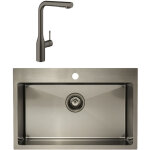 Swiss aqua technologies / grohe - set aurum Évier de cuisine encastrable inox 304, 55x45x21cm + essence ... Swiss aqua technologies / grohe - set aurum Évier de cuisine encastrable inox 304, 55x45x21cm + essence ...