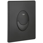 Grohe ? plaque de commande wc verticale en abs noir ? double touche pour m�canisme pneumatique ? compatible ...