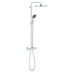 Grohe - vitalio start colonne de douche ecojoy avec mitigeur thermostatique, douche de t�te 250 mm, douchette ...