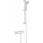 Grohe - grohtherm 2000 - mitigeur thermostatique de douche avec colonne de douche de 60 cm, chrome 34195001 ...