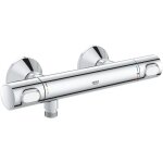 Mitigeur baignoire douche thermale grohe grohtherm 500 montage mural chrom�