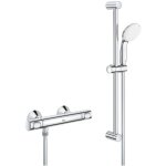 Grohtherm 500 mitigeur thermostatique douche 1 / 2 - ensemble de douche mitigeur grohtherm 500 + barre ...