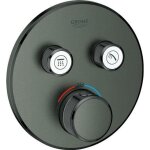 Grohtherm smartcontrol - mitigeur thermostatique encastr de douche, 2 sorties, hard graphite bross ...