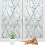 Groofoo ? film fen�tre anti regard 3d bambou ? 2pcs 60x200cm ? film �lectrostatique r�utilisable ? mat�riau ...