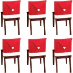 Groofoo lot de 6 housse de chaise chapeau de pre nol bonnet de pre nol christmas chair cover bonnet ...