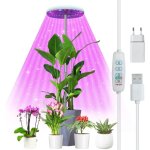 Groofoo lampe plante, 72 leds lampe horticole spectre complet, lampe de plante r�glable en hauteur avec ...