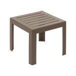 Grosfillex - table basse miami 40x40cm taupe