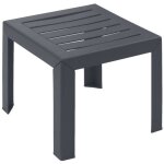 Grosfillex - table basse miami - anthracite - 40x40 - rsine