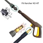 Groupm - pistolet de rechange et lance de pulvérisation pour karcher k2 k3 k4 k5 k6 k7 nettoyeur haute ... Groupm - pistolet de rechange et lance de pulvérisation pour karcher k2 k3 k4 k5 k6 k7 nettoyeur haute ...