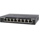 Gs308 - 300pes switch ethernet metal 8 ports gigabit 10 / 100 / 1000 - netgear