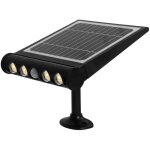 Gsc - applique solaire led tombua avec dtecteur de mouvement et crpusculaire 8w 6000k noir