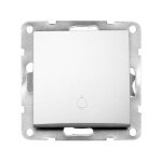 Bouton poussoir sonnette encastr� iota blanc gsc 103500006