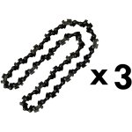 Lot de 3 chanes 40 maillons pour trononneuse lagueuse
