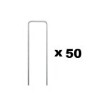 Gt garden - lot de 50 piquets de fixation pour jardin en acier galvanisé - 30 x 200 mm Gt garden - lot de 50 piquets de fixation pour jardin en acier galvanisé - 30 x 200 mm