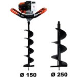 Tari�re thermique 52 cm3 + m�ches 150 et 250 mm