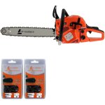 Gt garden - trononneuse thermique 62 cm3, 3. 5 cv, guide 45 cm, 2 chanes