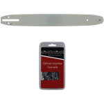 Gt market - guide 40 cm (16 pouces) + chane 56 maillons - compatible trononneuses husqvarna