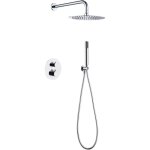 Colonne de douche encastre thermostatique imex chrome, cartouche turn clean system