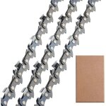 Guide et chane pour trononneuse, lot de 3 chane de trononneuse faible rebond 3 / 8'lp 50 maillons ...