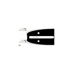 Guide chaine tron�onneuse partner 35cm 3 / 8 lp . 050 (1, 3mm).