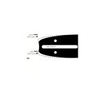 Guide chaine tron�onneuse shindaiwa / sdk / iseki 30cm 3 / 8 lp . 050 (1, 3mm).