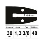 Guide ozaki 30 cm 3 / 8lp 1, 3mm Guide ozaki 30 cm 3 / 8lp 1, 3mm
