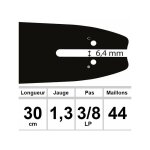 Guide ozaki 30 cm 3 / 8lp 1, 3mm Guide ozaki 30 cm 3 / 8lp 1, 3mm
